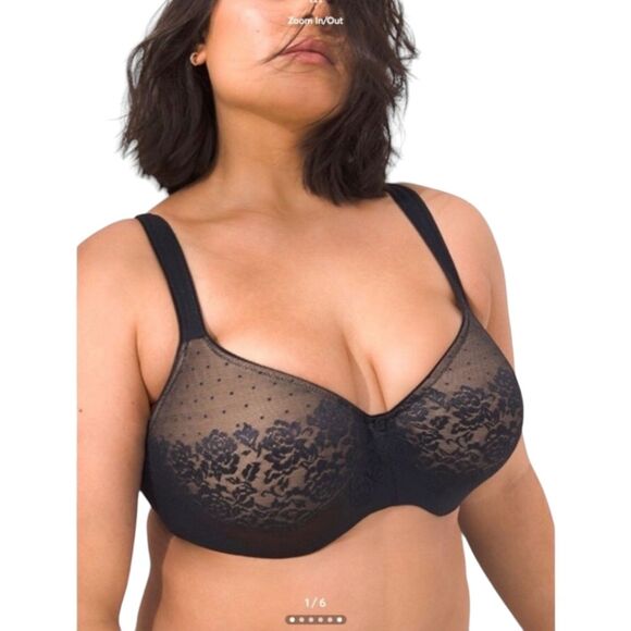 Soma Women’s Stunning Support Full Coverage Balconette Bra, Black, size 40DD - Picture 1 of 8
